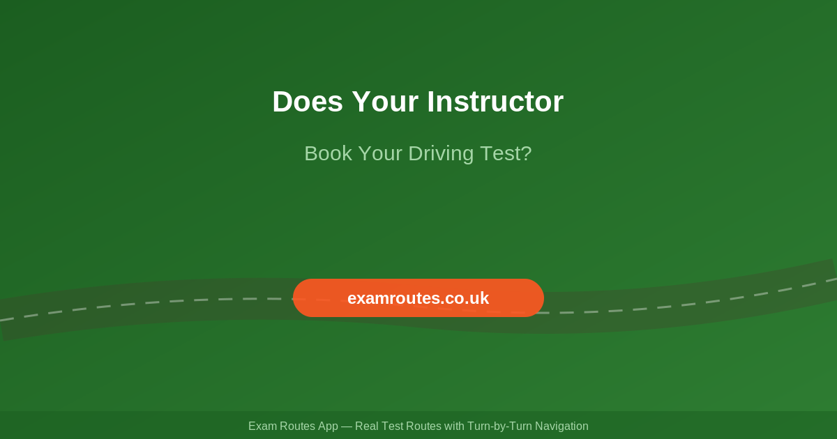 Does Your Driving Instructor Book Your Driving Test for You?