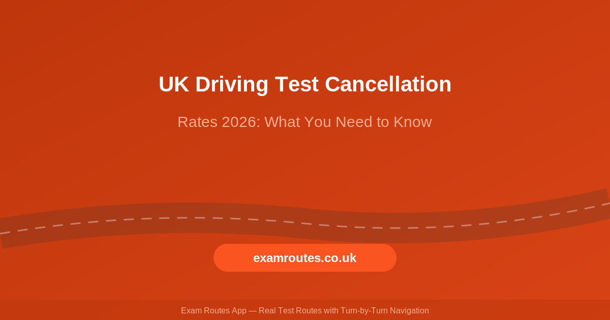 UK Driving Test Cancellation Rates 2026: Why So Many Learners Are No-Showing