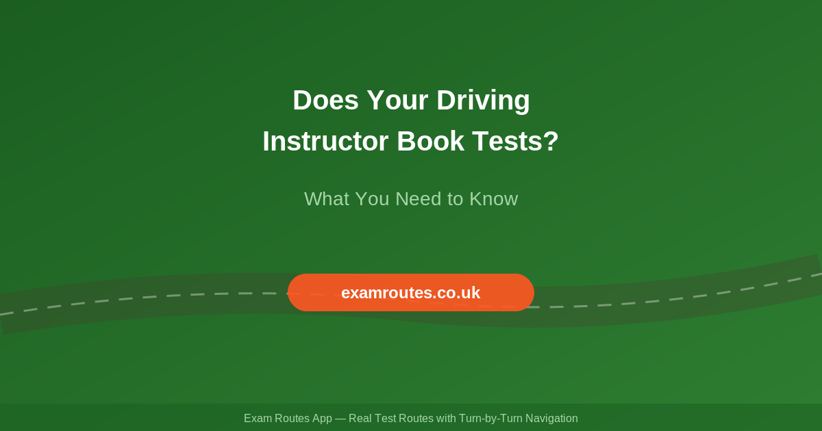 Does a Driving Instructor Book Your Driving Test for You?