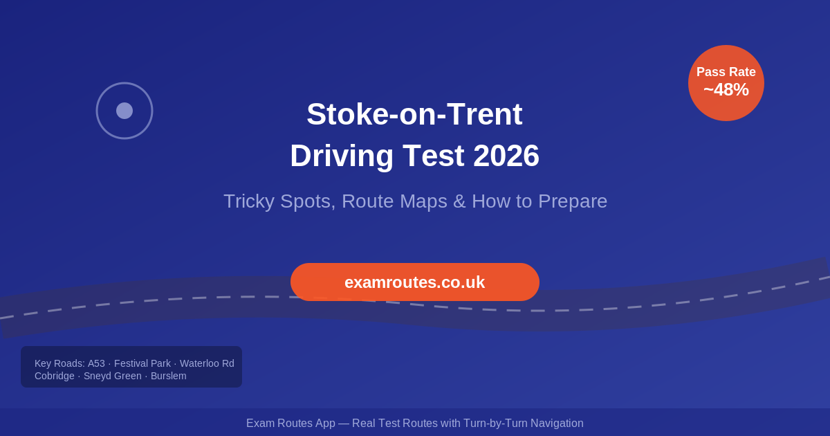Stoke-on-Trent Driving Test 2026: Tricky Spots, Route Maps & How to Prepare