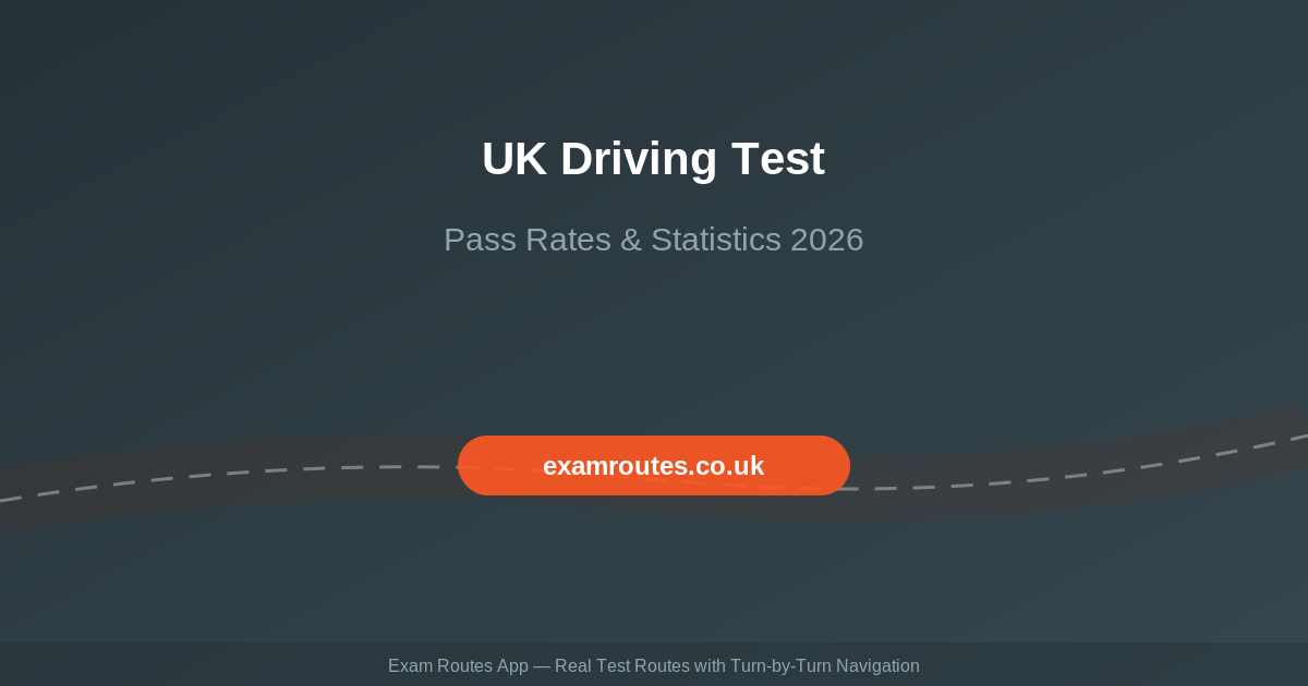 UK Driving Test Pass Rates 2026: The Latest Statistics and What They Mean for Learners