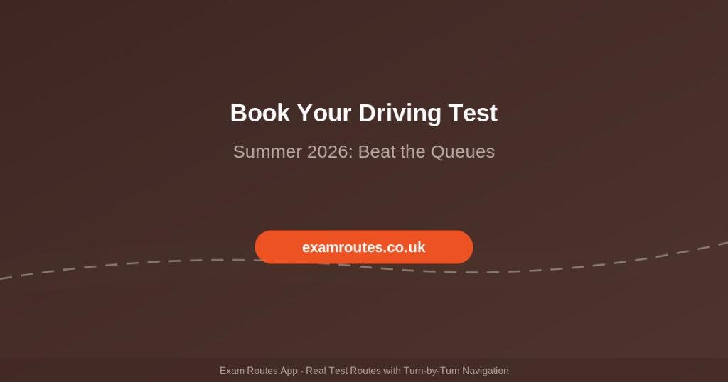 How to book a driving test in summer 2026