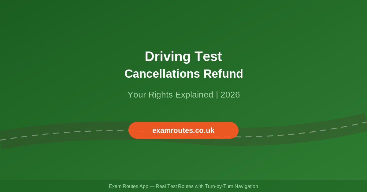 Driving Test Cancellations Refund: What You’re Entitled to in 2026