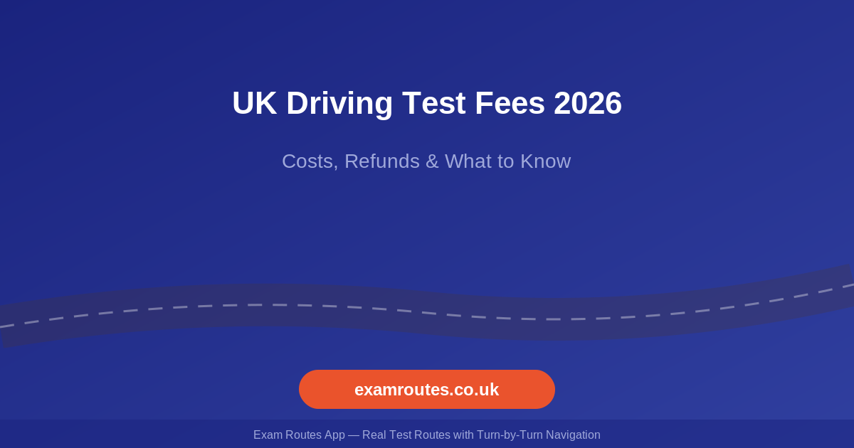 UK Driving Test Fees 2026: What You Pay, What You Get and How to Get a Refund