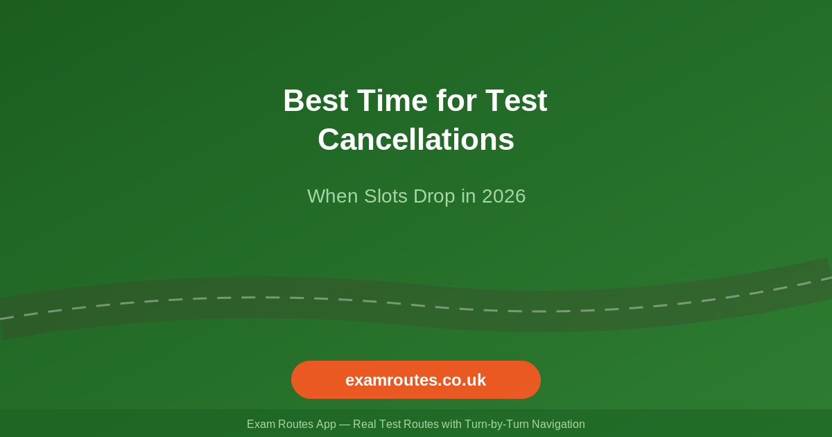 Best Time to Find Driving Test Cancellations in 2026: When Slots Drop and How to Grab Them