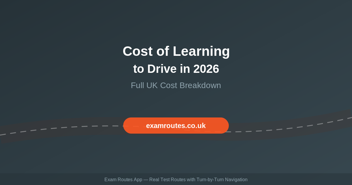 How Much Does Learning to Drive Cost in 2026? The Complete Breakdown