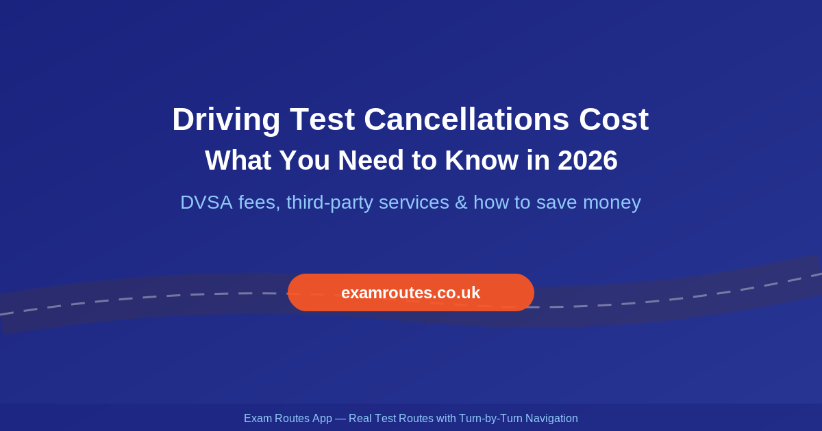 Driving Test Cancellations Cost 2026: What You Need to Know – Exam Routes