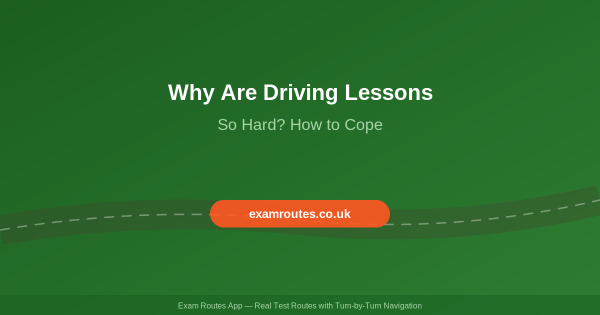 Why Are Driving Lessons So Hard? Common Struggles and How to Overcome Them