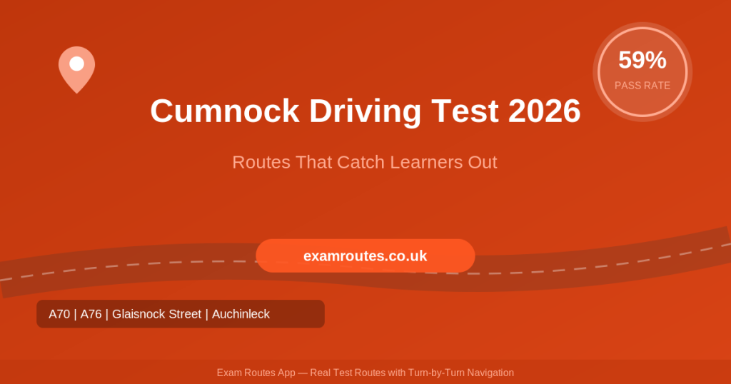 Cumnock driving test centre 2026 route guide by Exam Routes