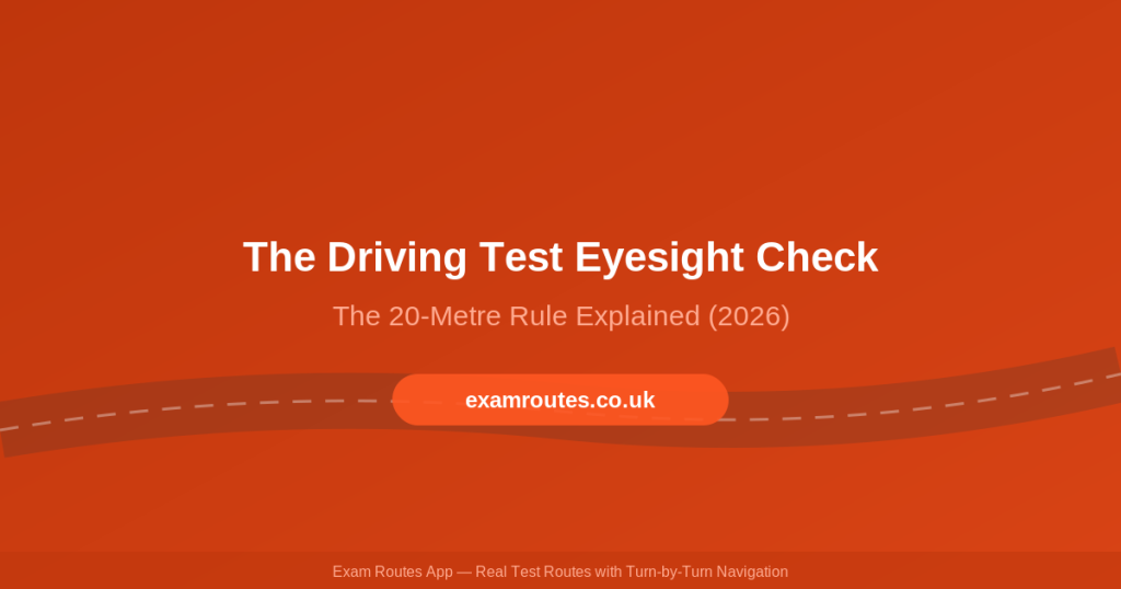 Driving test eyesight check 20 metre rule 2026 featured image