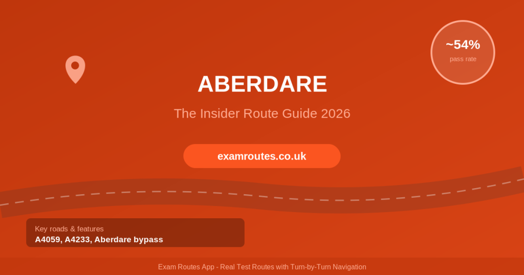 Aberdare driving test centre routes and tips 2026