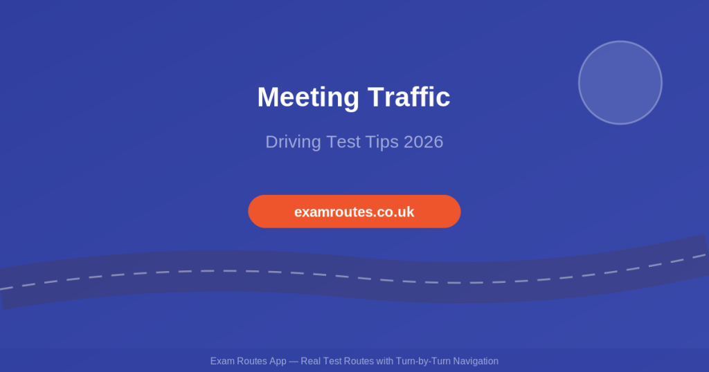 How to Handle Meeting Oncoming Traffic on Your Driving Test in 2026