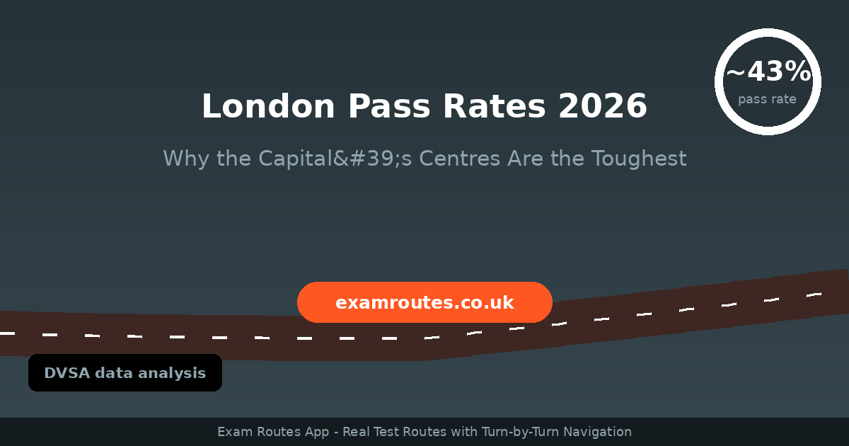London Driving Test Pass Rates 2026: Why the Capital&rsquo;s Test Centres Are the Toughest in the UK
