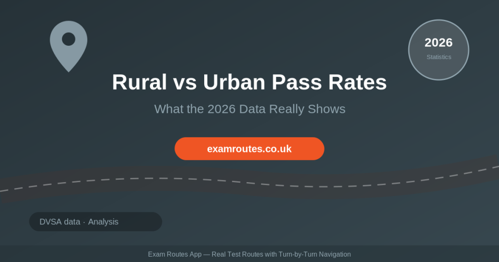 Rural vs Urban Driving Test Pass Rates in the UK 2026: Does Your Test Centre Location Really Matter?