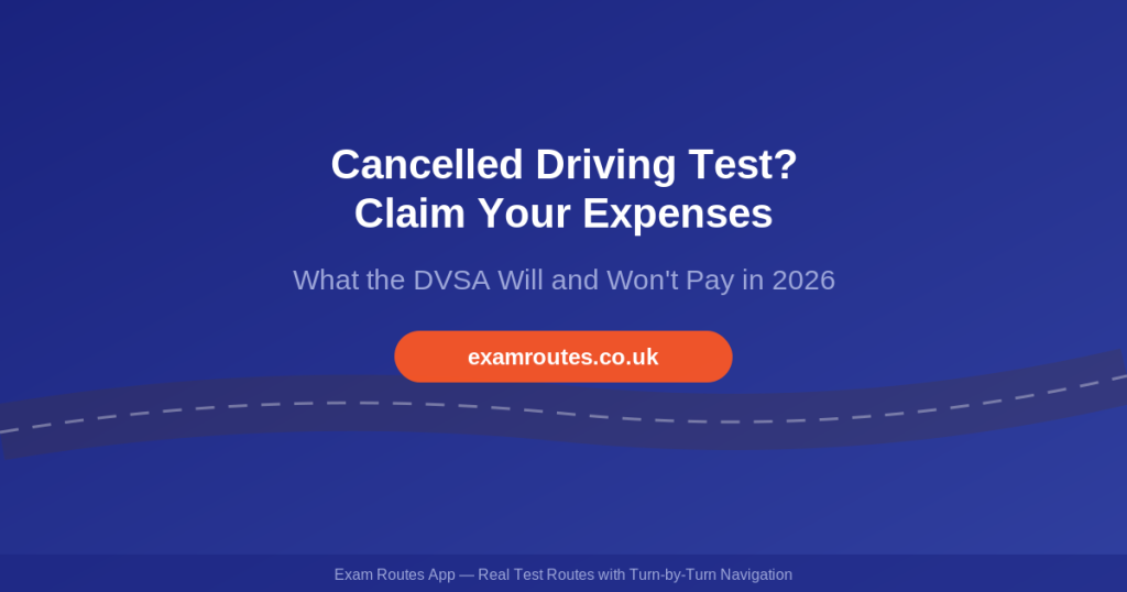 Claiming Expenses for a Cancelled Driving Test in 2026: What the DVSA Will and Won't Pay