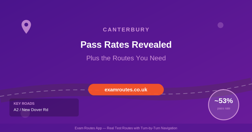 Canterbury Driving Test 2026: Pass Rates Revealed - Plus the Routes You Need to Know