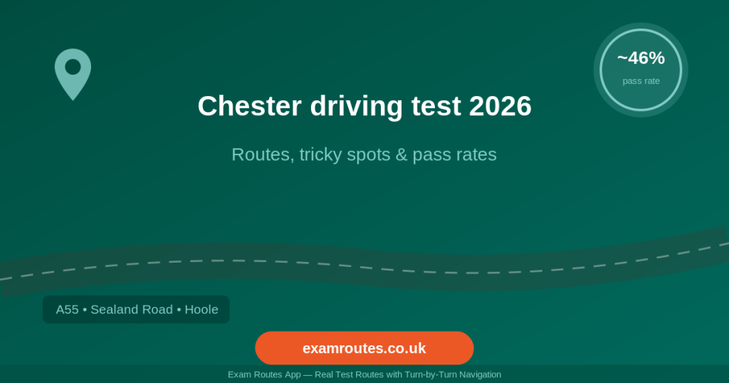 Chester driving test 2026 - Exam Routes