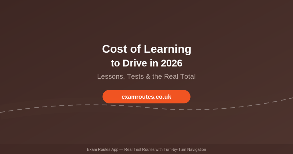 Cost of Learning to Drive in 2026 - Exam Routes featured image