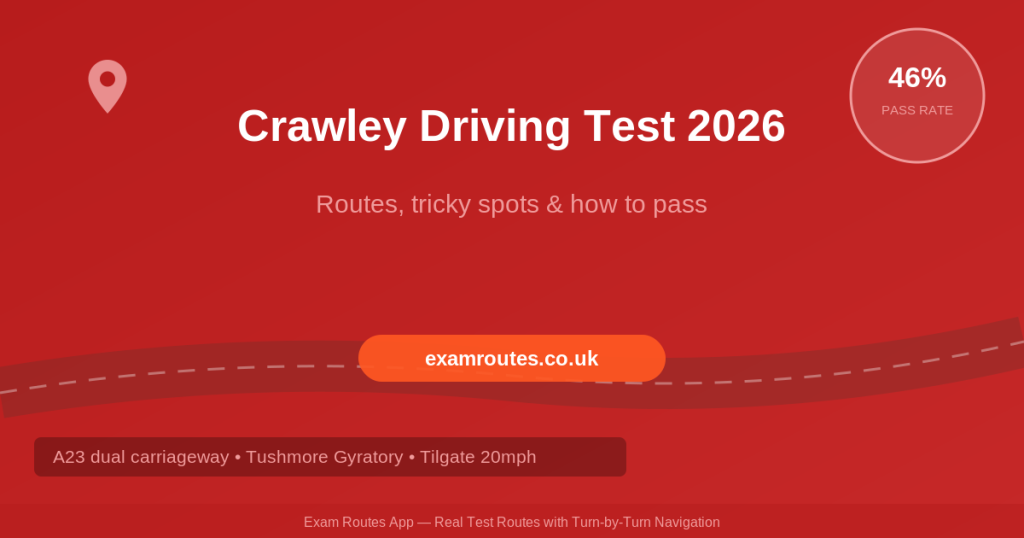 Crawley Driving Test 2026: Routes, Tricky Spots How to Pass at Pease Pottage