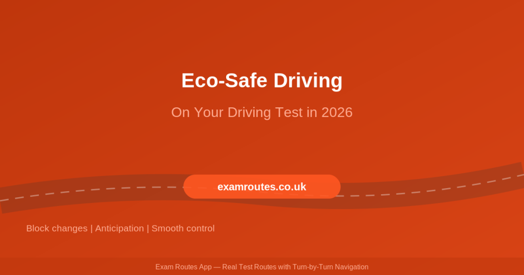 Eco-Safe Driving on Your Driving Test in 2026: How Fuel-Efficient Driving Affects Your Result - Exam Routes featured image