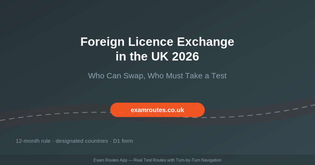 Exchanging a Foreign Driving Licence in the UK in 2026: Who Can Swap and Who Must Take a Test