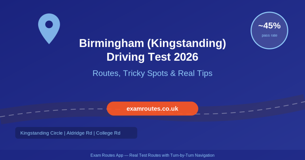Birmingham (Kingstanding) driving test routes 2026 featured image