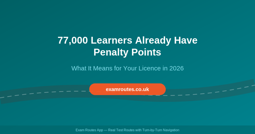 77,000 Learner Drivers Already Have Penalty Points: What It Means for Your Licence in 2026