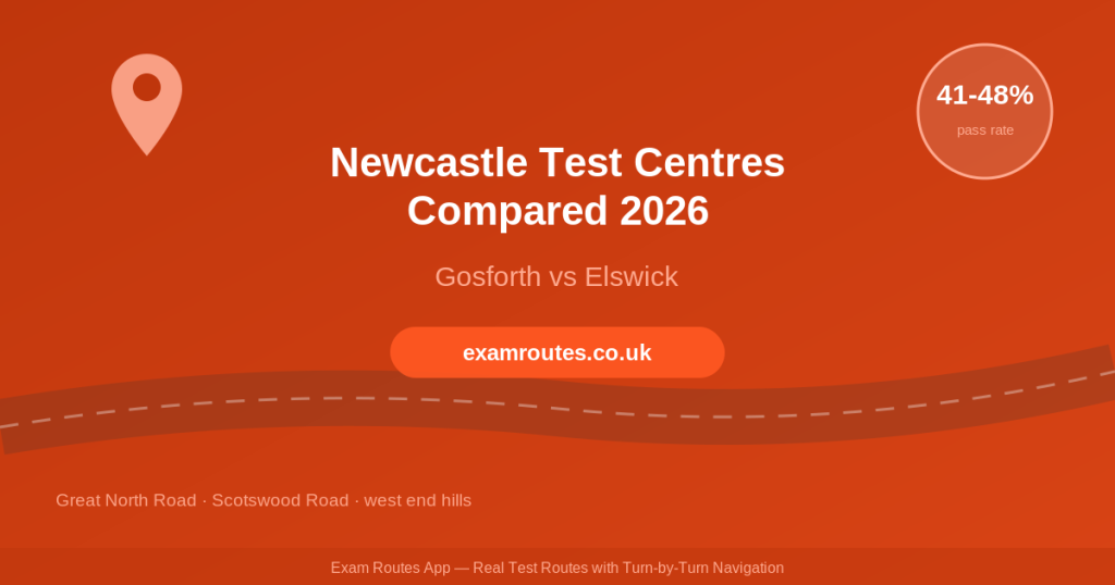 Newcastle Test Centres Compared 2026: Gosforth vs Elswick – Which Should You Book?