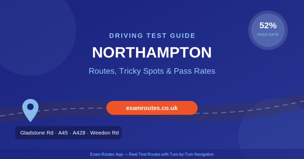 Northampton Driving Test 2026: Tricky Spots, Route Maps & How to Prepare at Gladstone Road
