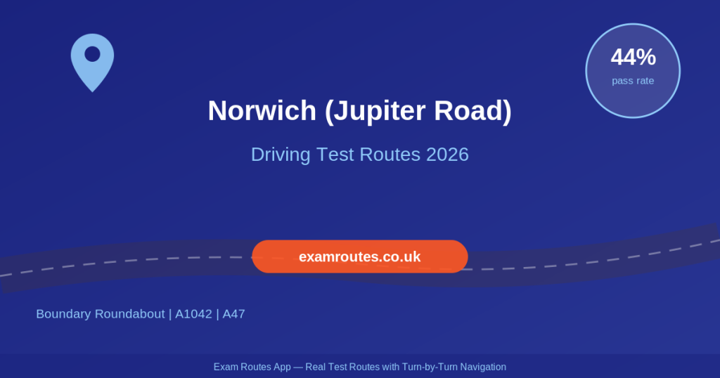 Norwich (Jupiter Road) Driving Test 2026: Tricky Spots, Route Maps & How to Prepare - Exam Routes featured image