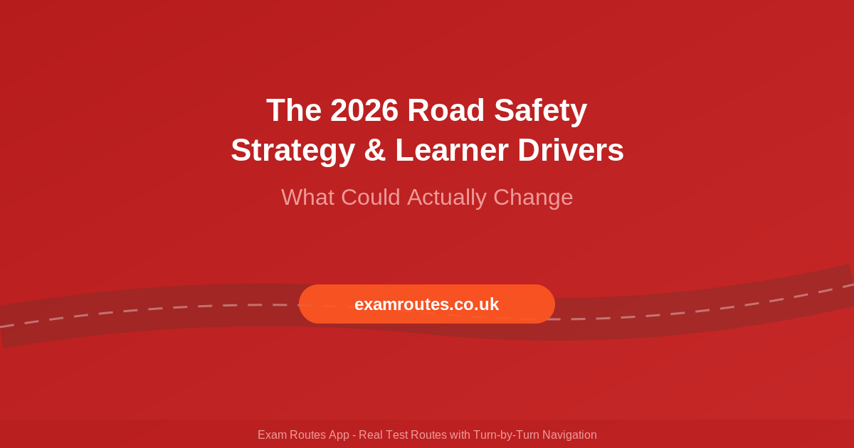 The 2026 Road Safety Strategy and Learner Drivers: What Could Actually Change