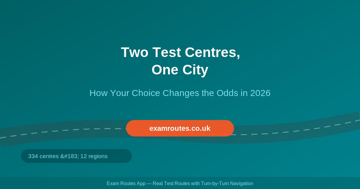 Two Test Centres, One City: Why Your Choice of Centre Can Swing Your Pass Chances in 2026