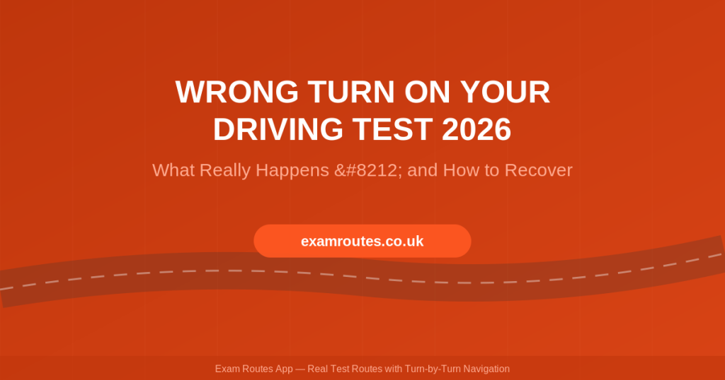 What Happens If You Take a Wrong Turn on Your Driving Test in 2026? - Exam Routes App featured image