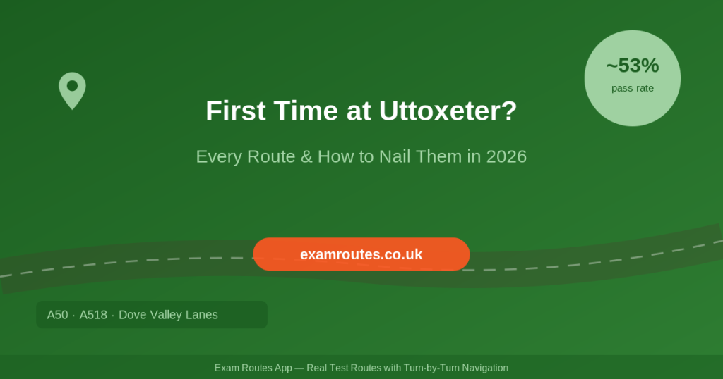 Uttoxeter driving test routes 2026 guide featured image