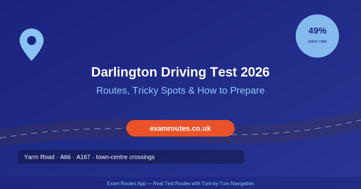 Darlington Driving Test 2026: Tricky Spots, Route Maps & How to Prepare at Yarm Road