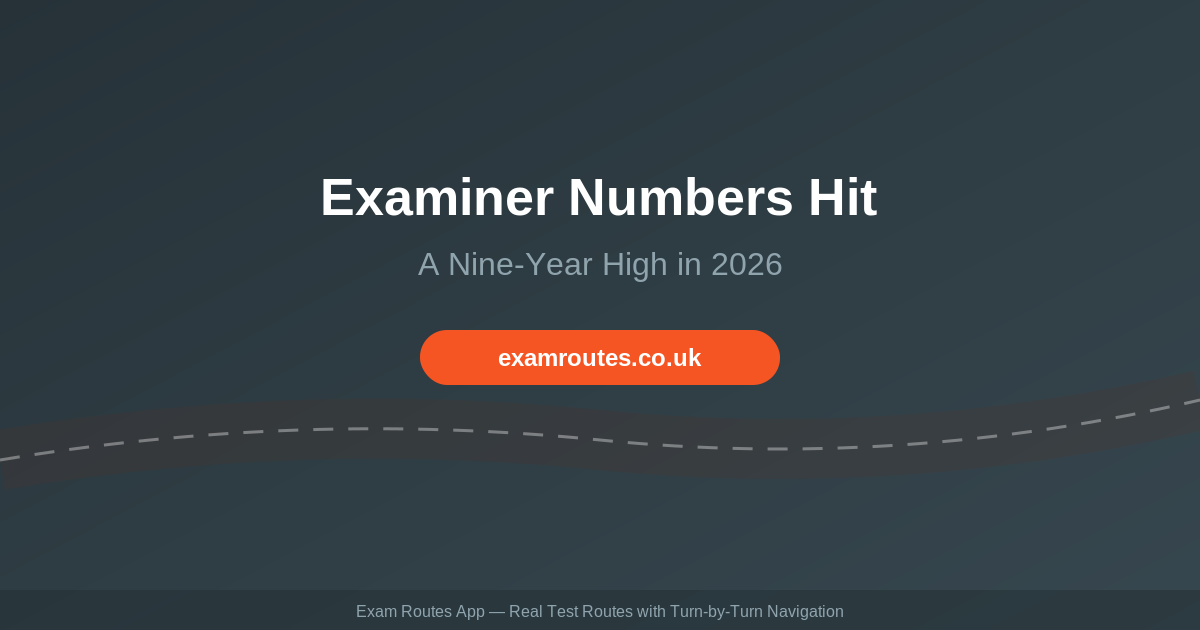 DVSA Examiner Numbers Hit a Nine-Year High: What More Examiners Really Mean for Your 2026 Test Date