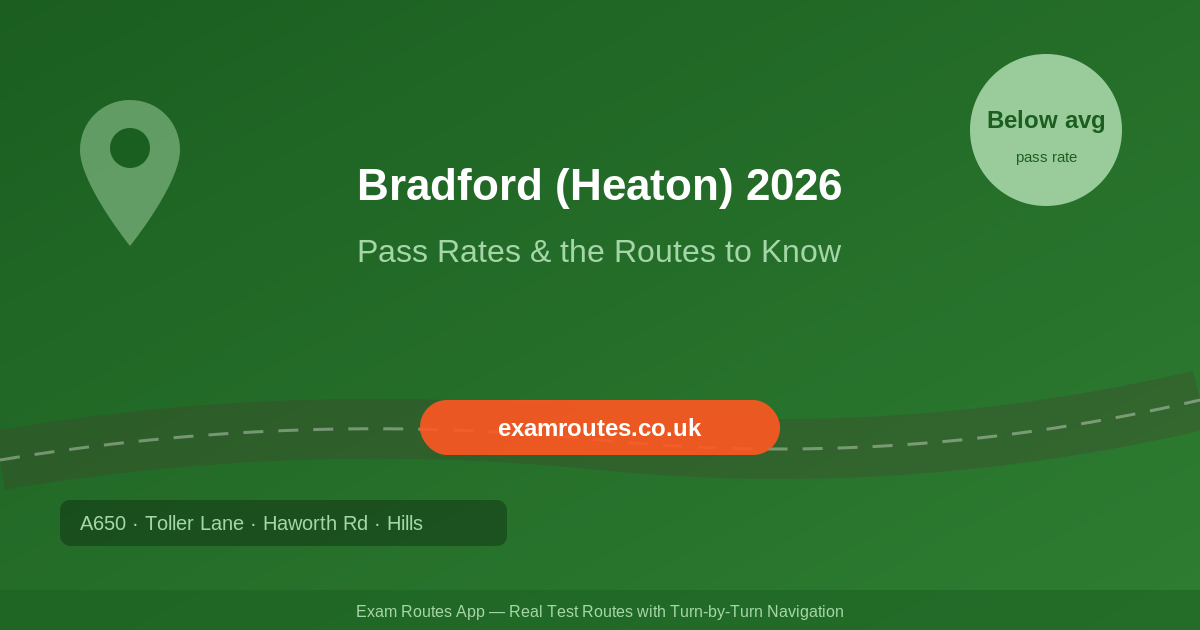 Bradford (Heaton) Driving Test 2026: Pass Rates Revealed – Plus the Routes You Need to Know