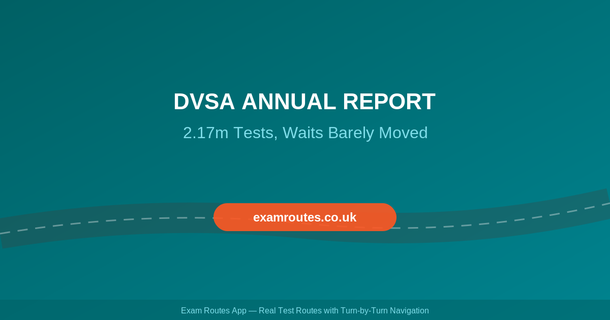 The DVSA Annual Report 2025-26: 2.17 Million Tests Delivered, But Waiting Times Barely Moved