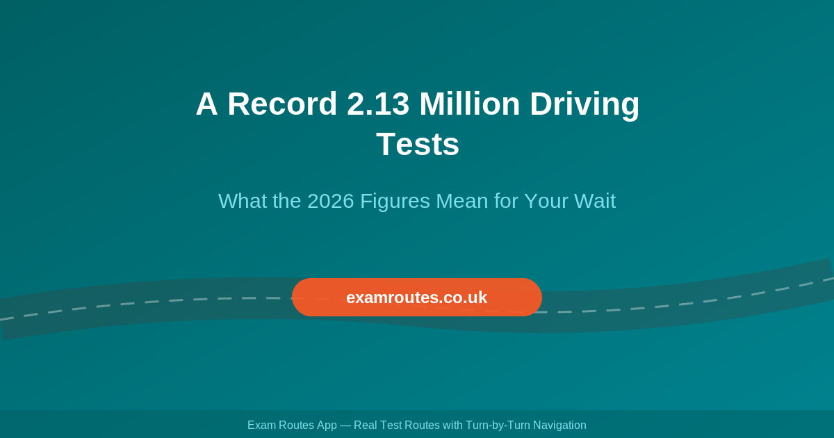 DVSA Delivers a Record 2.13 Million Driving Tests: What the 2026 Figures Mean for Your Wait