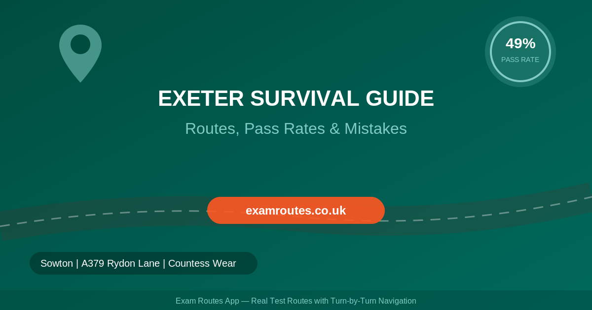 Your Exeter Driving Test Survival Guide 2026 (Routes, Pass Rates & Mistakes to Avoid)