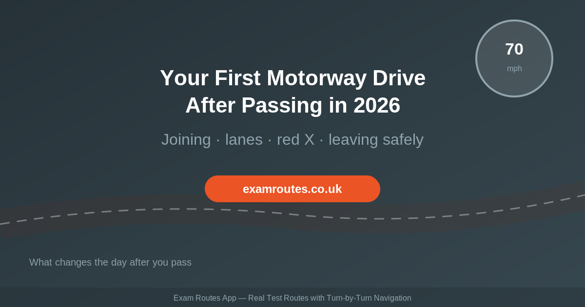 Your First Motorway Drive After Passing in 2026: How to Do It Safely and Legally
