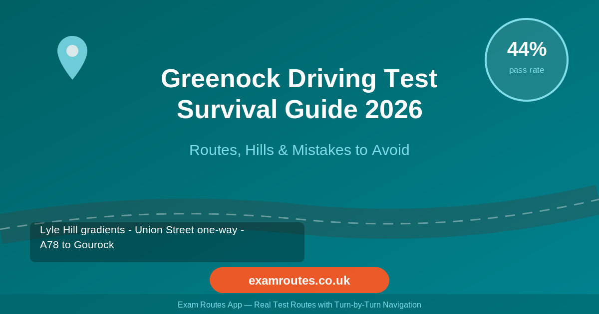 Your Greenock Driving Test Survival Guide 2026 (Routes, Pass Rates & Mistakes to Avoid)