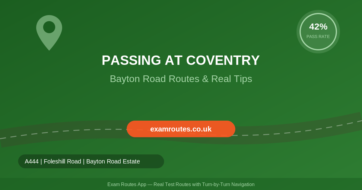 Passing at Coventry: The Routes, Roads & Tips Your Instructor Won’t Tell You (2026)
