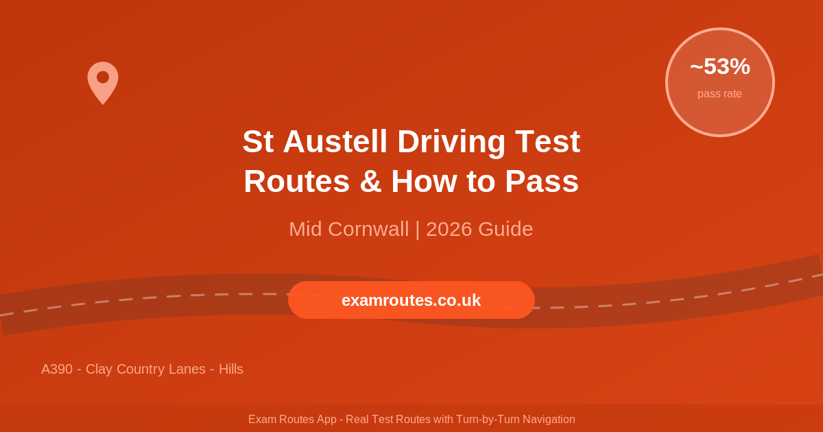 St Austell Driving Test 2026: Routes, Tricky Spots & How to Pass